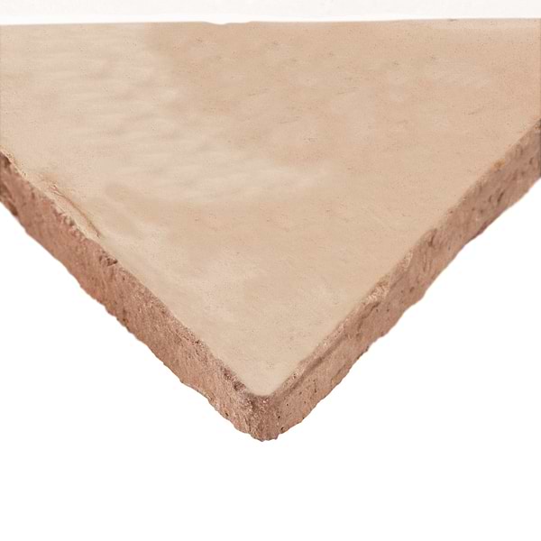 Clay House Sand Beige 6" Triangle Matte Terracotta Matte Terracotta