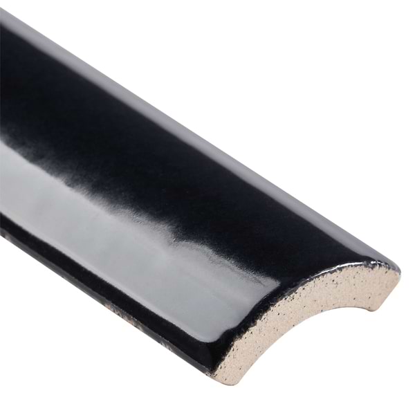 Market Street Black 1/4 Round Bullnose