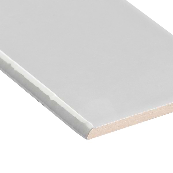 Market Street Light Gray Bullnose 4x12