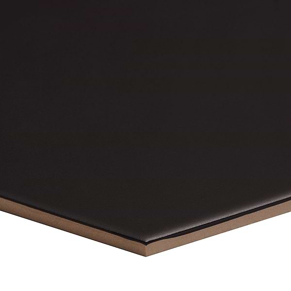 Classic Hex Black 10" Hexagon Matte Porcelain