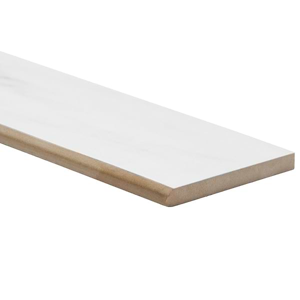 Lithe Statuario Venato 3x24 Polished Bullnose
