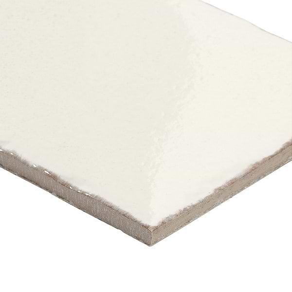 Baylight White 6"x12" Glossy Porcelain Subway Tile