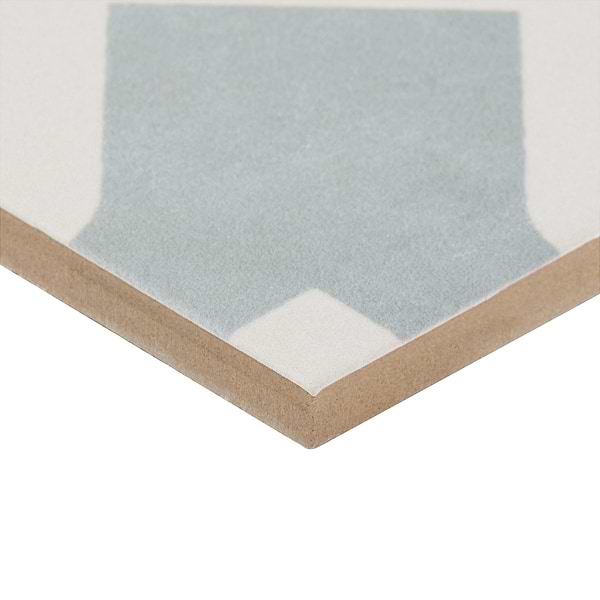 Dhar White Cross 9x9 Matte Porcelain