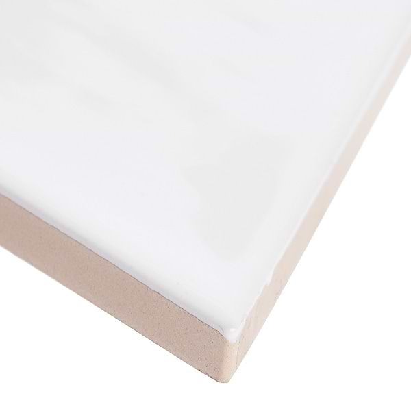 Bellami Triangulo Bianco 5x4 Glazed Ceramic Tile