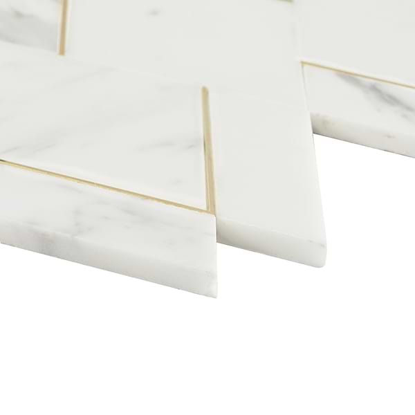 Xena Calacatta - Calacatta Gold & Brass Polished Marble + Brass