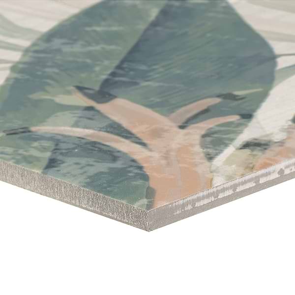 Angela Harris Florista Spring Leaves Mural 8x8 Matte Porcelain