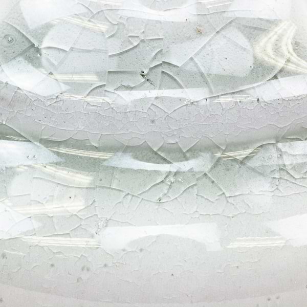 Baroque Glass Crackled Outside Grigio Corner for Chair Rail Polished Glass