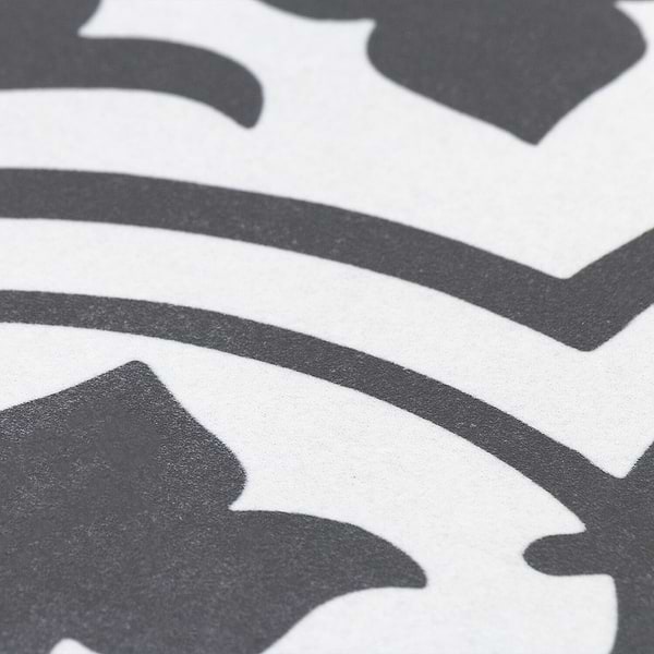 Cascais White Ornate 9x9 Matte Porcelain Tile