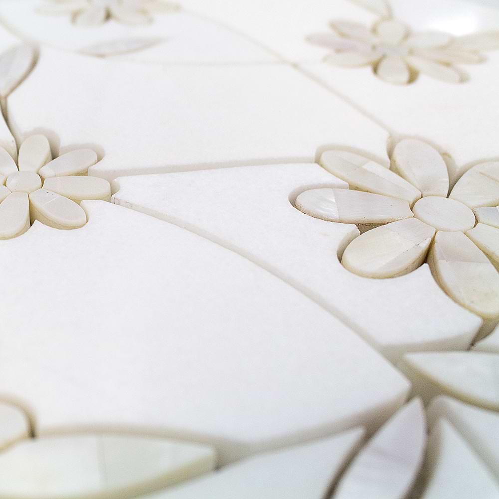Shop MJ Gerbera - Thassos & Mother Of Pearl | SohoStudioCorp.com