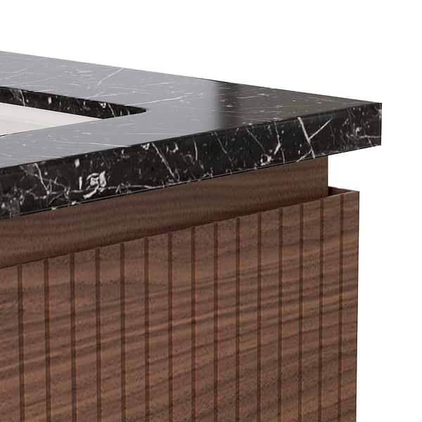 KIT - Melrose Walnut 48" Single Vanity with Nero Marquina Marble Top