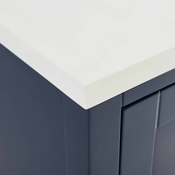 KIT - Close Out - Sheraton 36" Navy Vanity with Pure White Quartz Top and Ceramic Basin