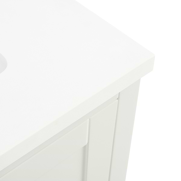 KIT - Close Out - Sheraton 30" White Vanity with Pure White Quartz Top and Ceramic Basin