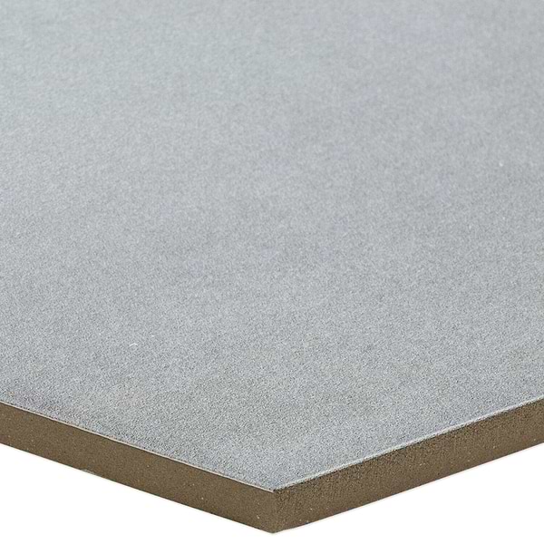 Elementary Gris 10 Inch Hex Matte Porcelain