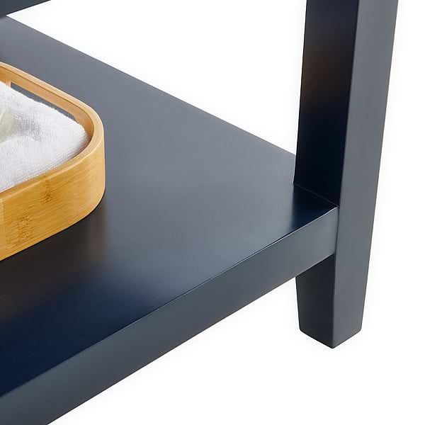 KIT - Sheraton 24" Navy Vanity with Carrara Marble Top and Ceramic Basin