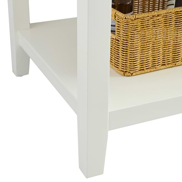 KIT - Sheraton 36" White Vanity with Pure White Quartz Top and Ceramic Basin