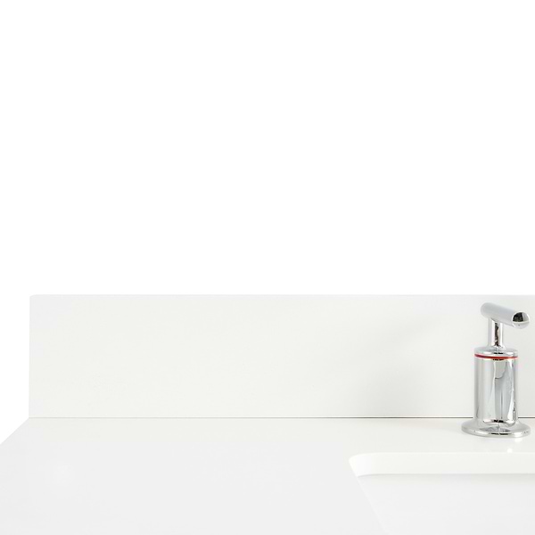 KIT - Sheraton 36" White Vanity with Pure White Quartz Top and Ceramic Basin