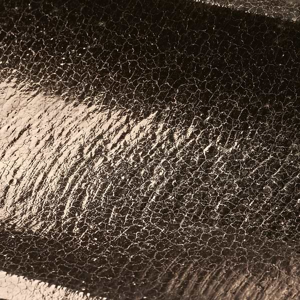 Bahari Fluted Metallic Copper 6x36 3D Glossy Lava Stone Tile