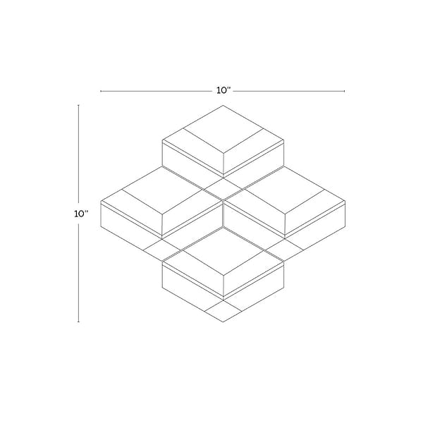 Elaine Pearl White Polished Marble and Pearl Mosaic Tile