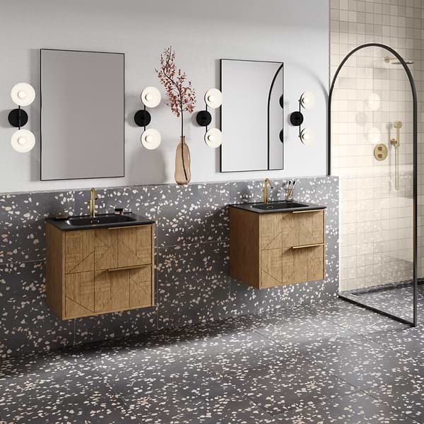 Italy Terrazzo Dolce Grande Gray 24x24 Honed Terrazzo Tile