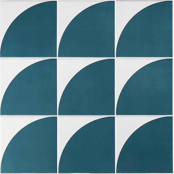 Stacy Garcia Maddox Deco Floor Teal 8x8 Porcelain Tile