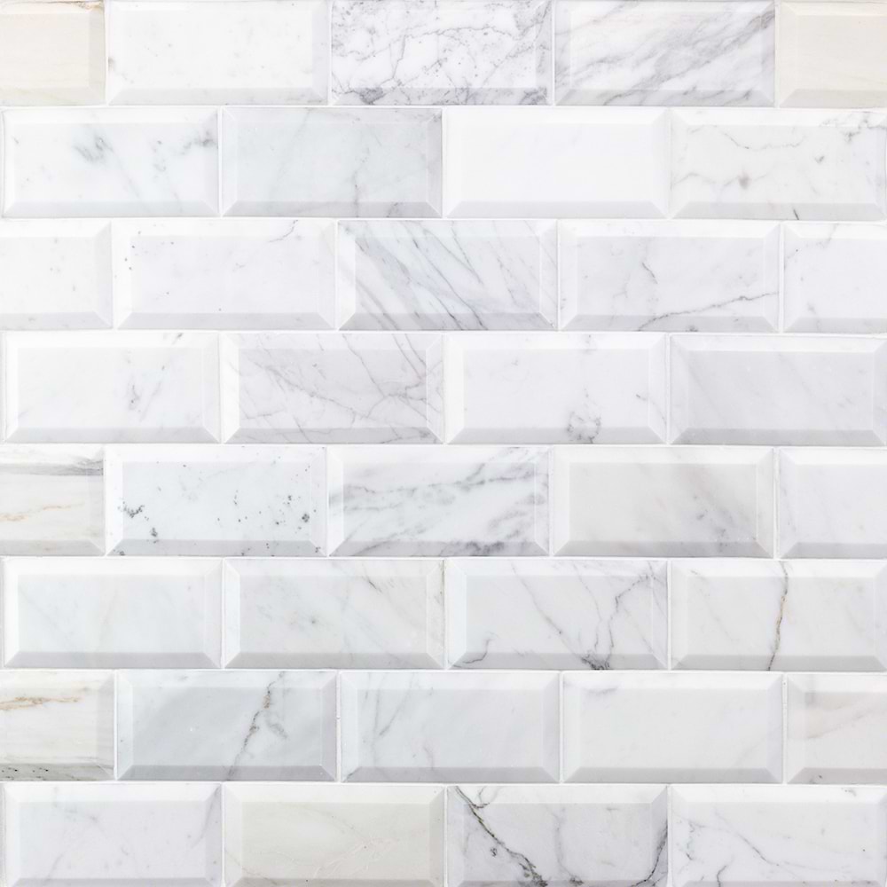 Calacatta 3x6 Beveled 