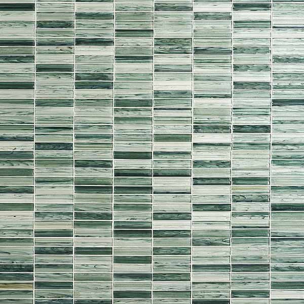 Maya Stacked Sage Mosaic Tile