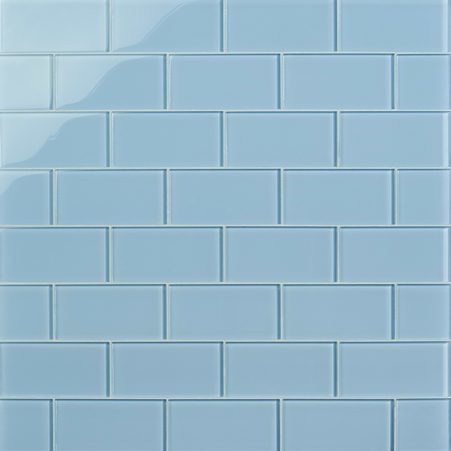 Crystal Blue-Gray 3x6 Polished  Glass