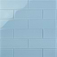 Crystal Blue-Gray 4x12 Polished  Glass