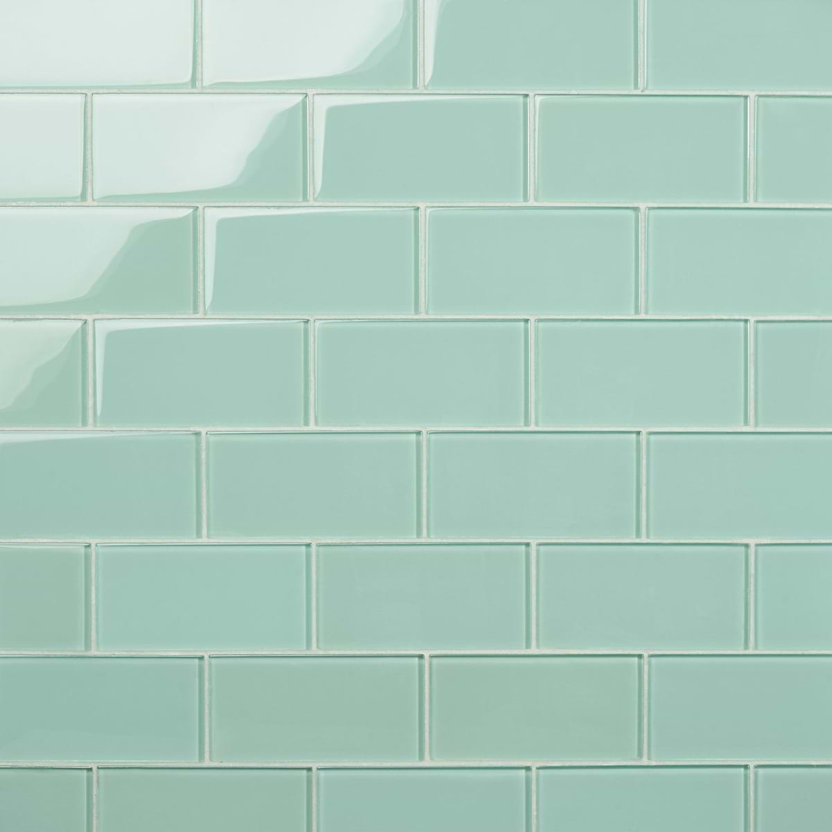 Crystal Spa Green 3x6 Polished  Glass