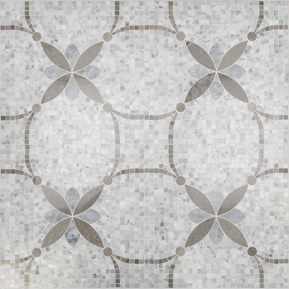 Floral Carrara Lady Gray & Mugwort 