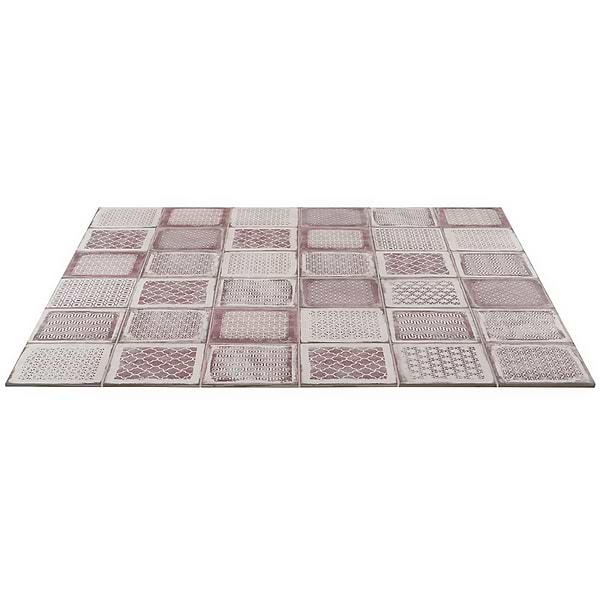 Close Out-Bernalillo Deco Pink Rose 8x8 Matte Porcelain Tile