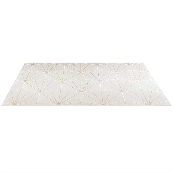 Piaka Beams White 12.5" Hex Matte Porcelain