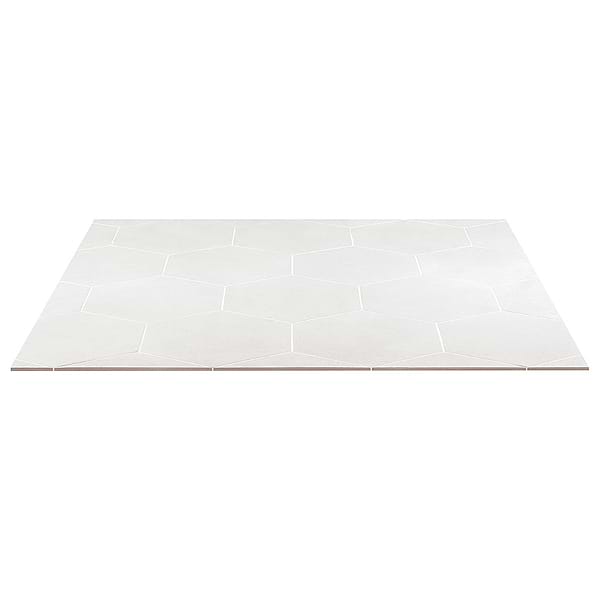 Piaka Cement White 12.5" Hex Matte Porcelain