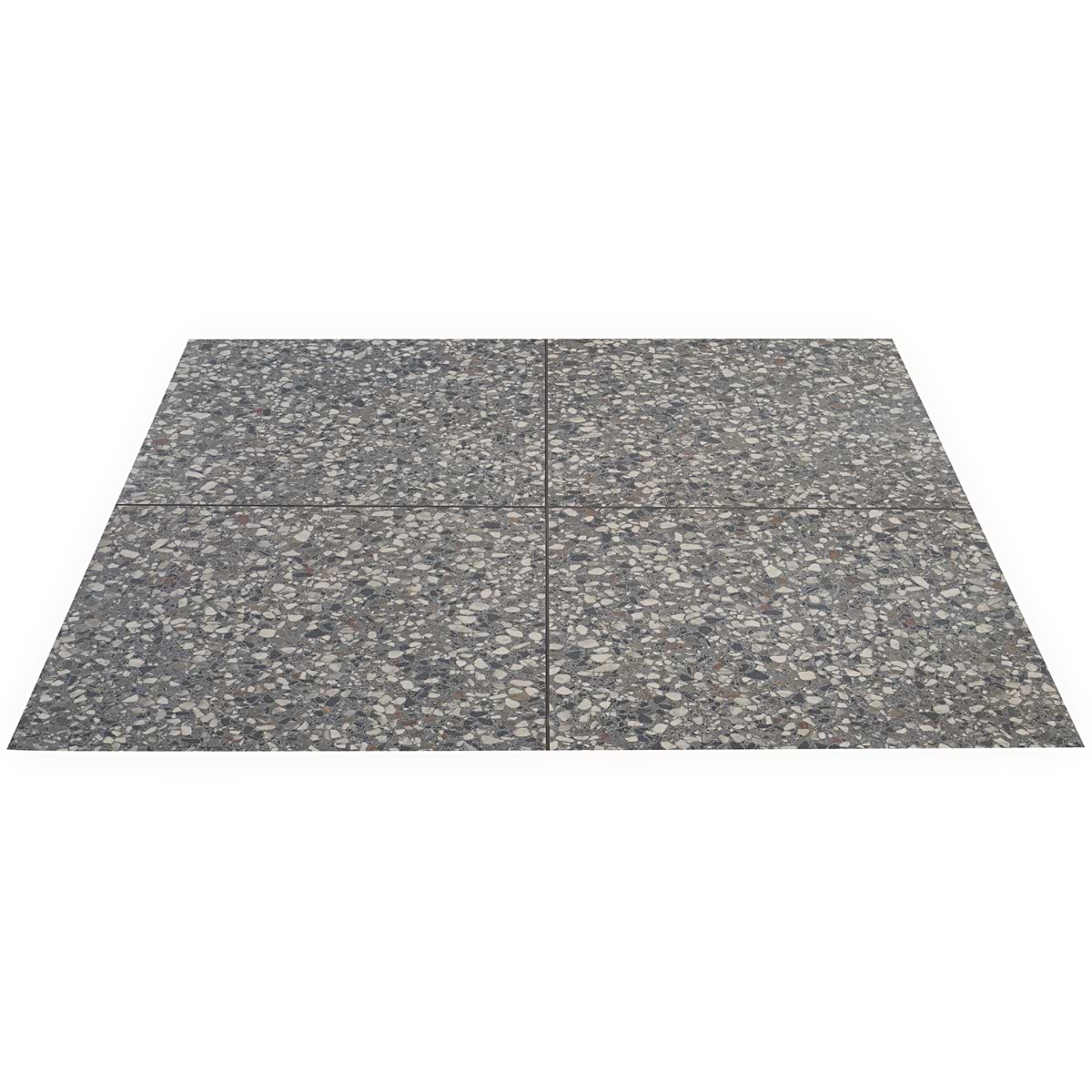 Shop Kado Flakes Charcoal Gray 24x24 | SohoStudioCorp.com