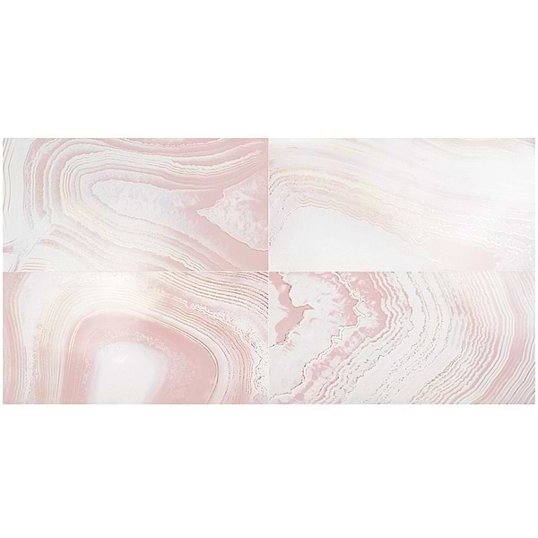 Close Out - Deco Agate Himalaya Pink 24x48 Artisan Decor Polished Porcelain Tile