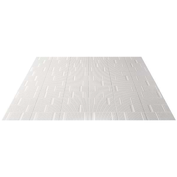 Armada White 8x16 Fluted 3D Matte Ceramic Wall Tile