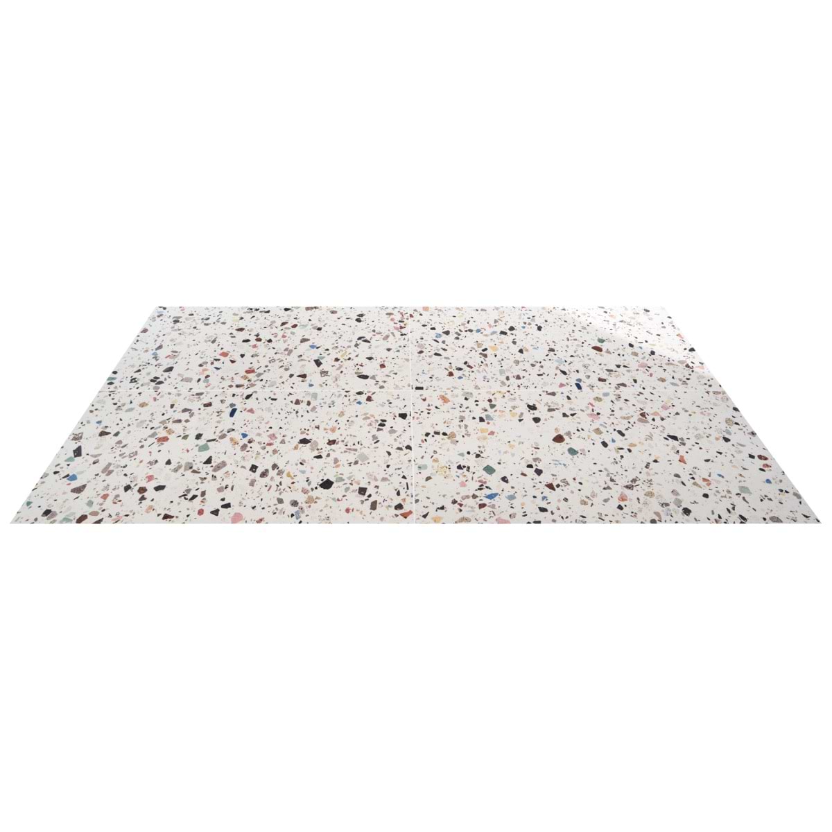 Shop Bijoux White Multicolor 24x48 | SohoStudioCorp.com