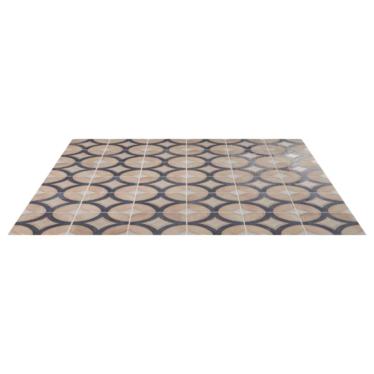Shop Sample-Angela Harris Messina Circles Terra Crema 8x8 Matte