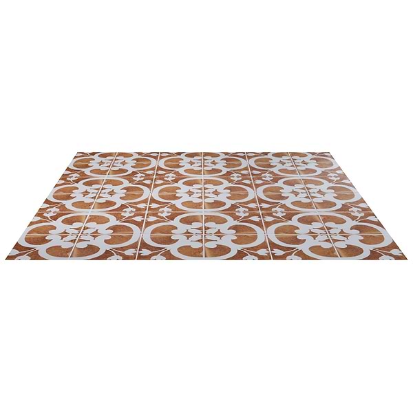 Angela Harris Messina Flora Terracotta 8x8 Matte Porcelain Matte Porcelain