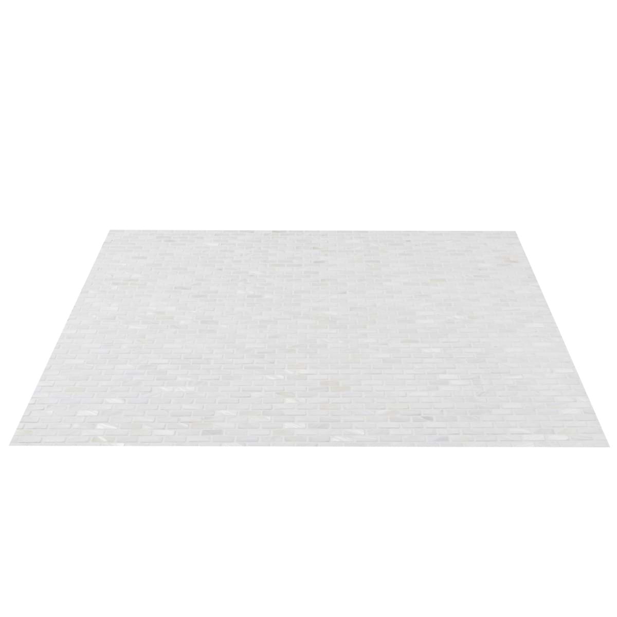 Shop Pearl White Flat Mini Brick | SohoStudioCorp.com