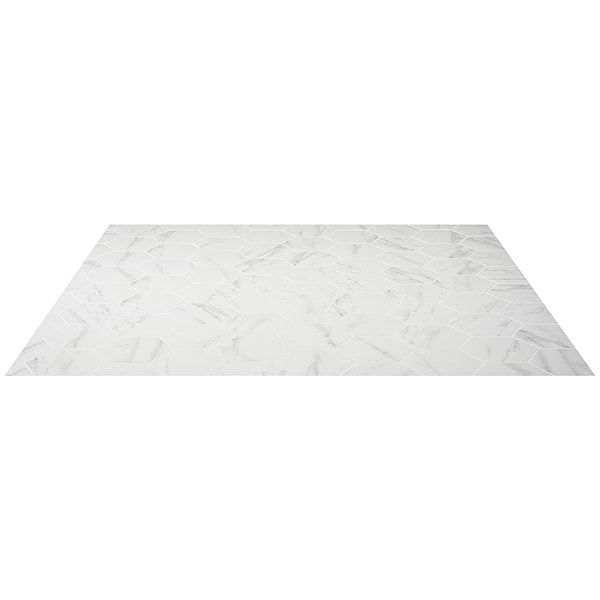 Ducale Statuario 6" Hexagon Polished Porcelain Tile