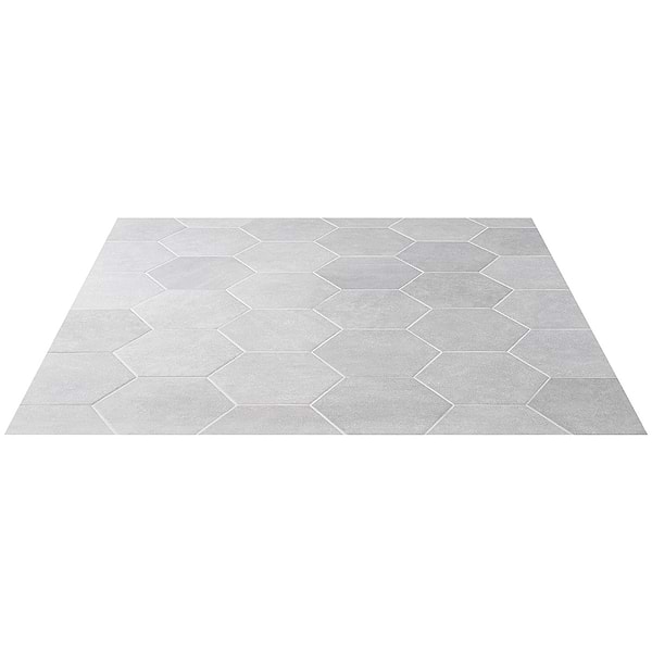 Casterly Rock Gris Gray 9" Matte Porcelain Hexagon Tile