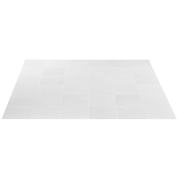 GeoPrism Cement White 8x8 by Elizabeth Sutton Matte Porcelain
