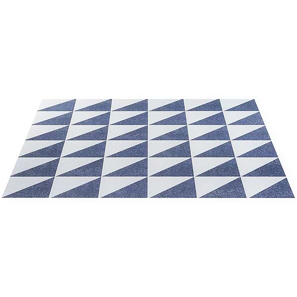 Close Out - GeoPrism Terrazzo Dos Navy 8x8 by Elizabeth Sutton