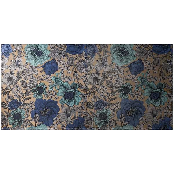 Ambrosia Aquamarine Blue 24x48 Artisan Decor Metallic Matte Porcelain Tile