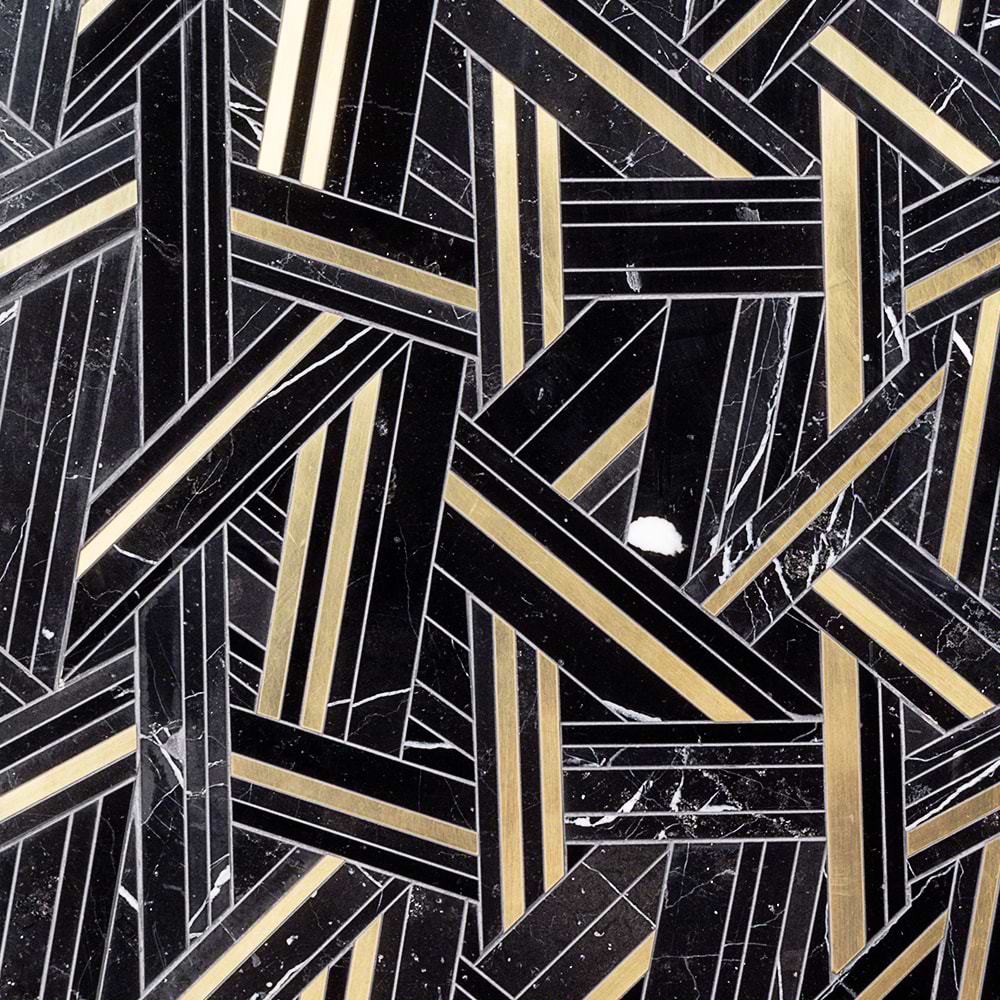 Close Out - MJ Shards - Black Jade & Brass 
