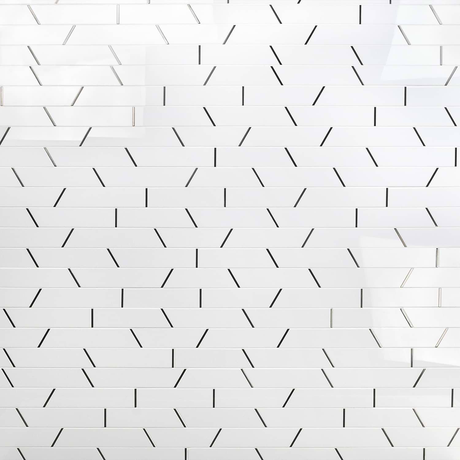 Close Out - Oracle Trapezoid Crystallized Porcelain & Black Stainless Steel 