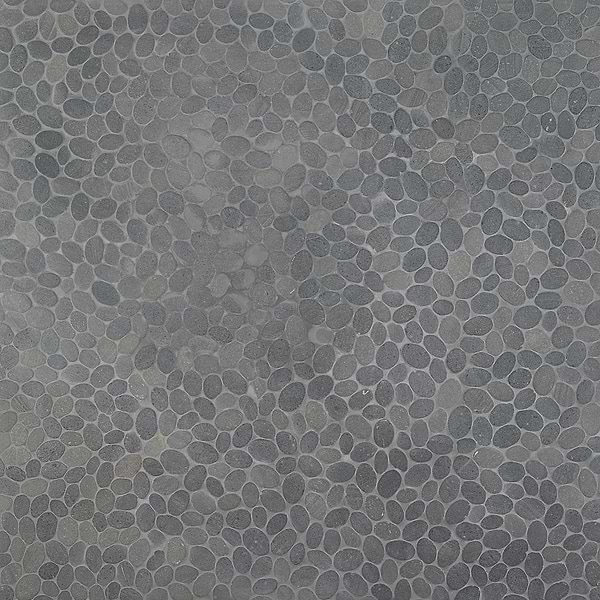 Nature Lava Black Round Pebble Mosaic