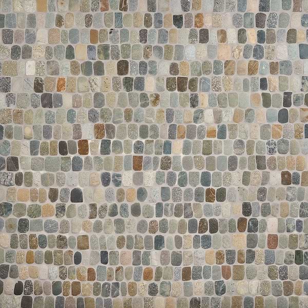 Pebblestone Pathway Sumatra Blend Natural Stone Tumbled Pebble Tile