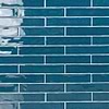 Boston Atlantic Blue 2x10 Polished Ceramic Subway Wall Tile